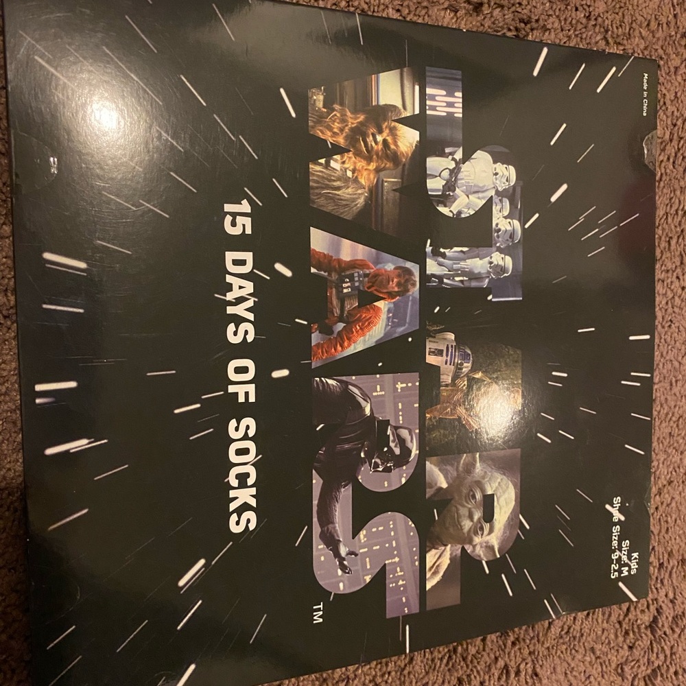 15 days of socks….Star Wars boys M